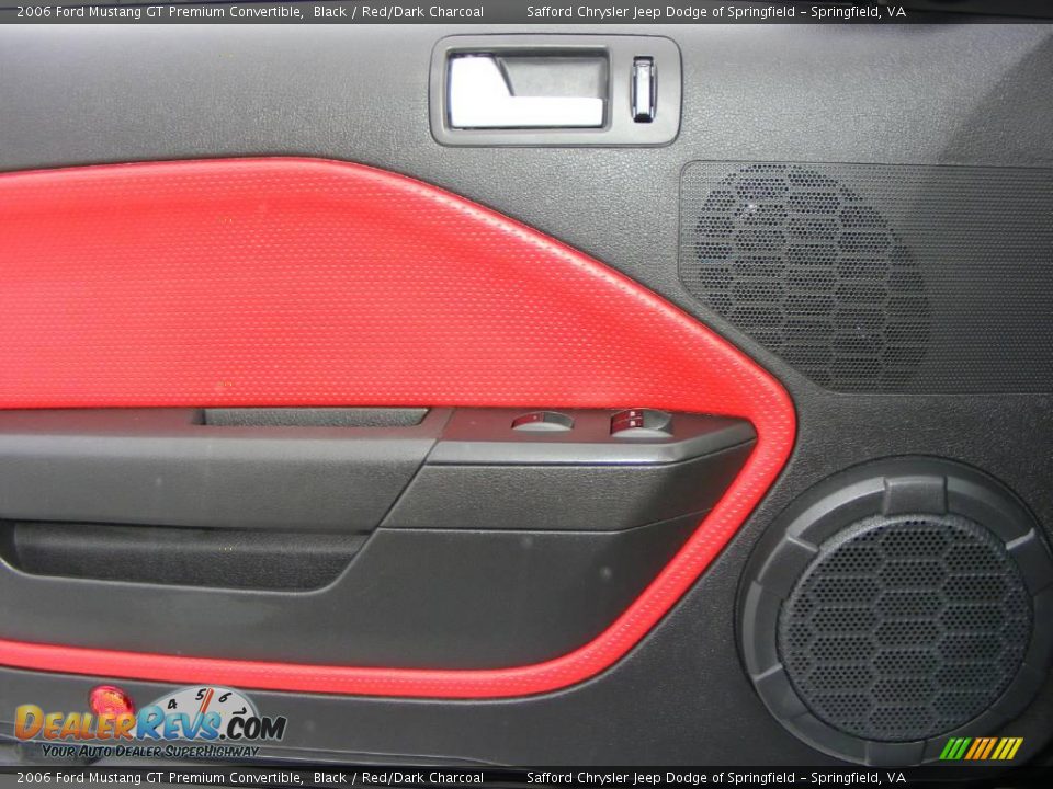 2006 Ford Mustang GT Premium Convertible Black / Red/Dark Charcoal Photo #24