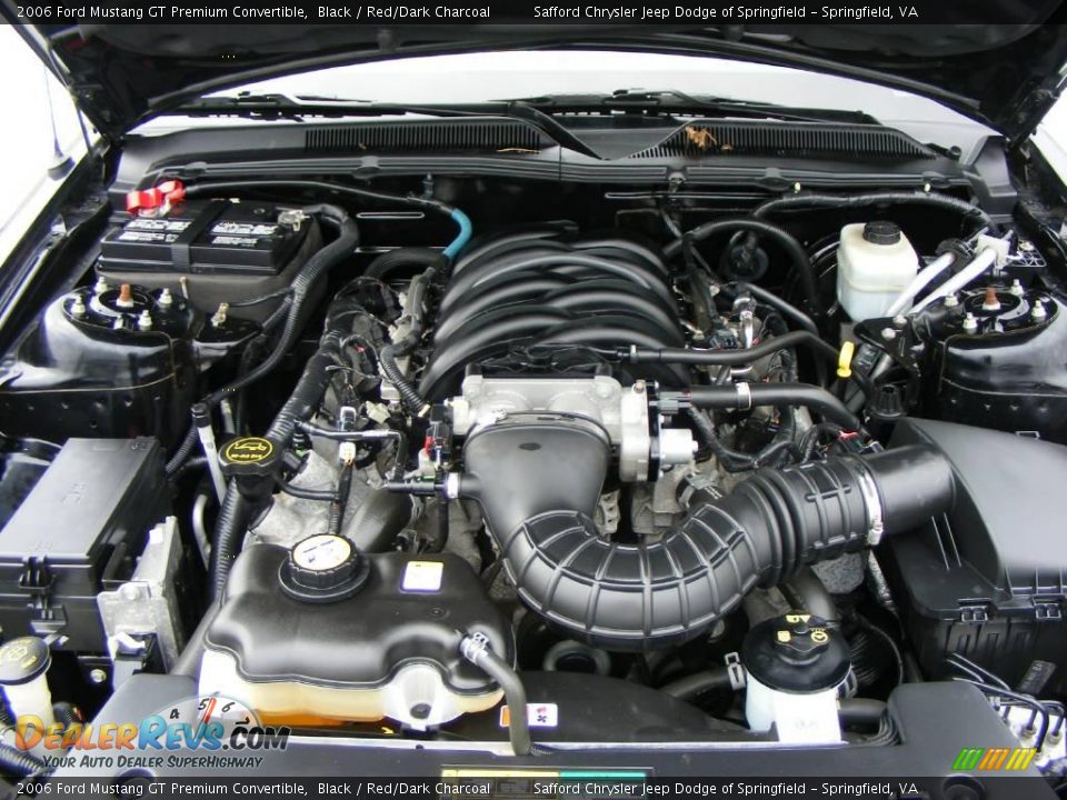 2006 Ford Mustang GT Premium Convertible Black / Red/Dark Charcoal Photo #27