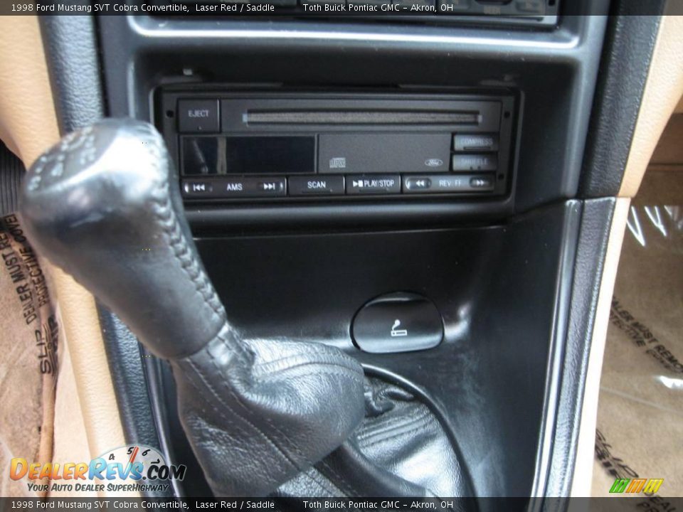 1998 Ford Mustang SVT Cobra Convertible Laser Red / Saddle Photo #14