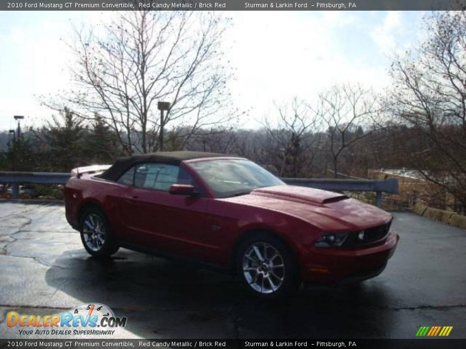 2010 Ford Mustang GT Premium Convertible Red Candy Metallic / Brick Red Photo #1