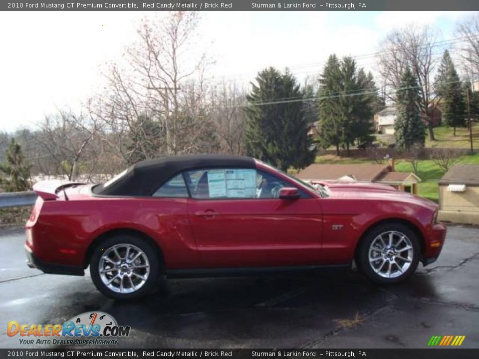 2010 Ford Mustang GT Premium Convertible Red Candy Metallic / Brick Red Photo #2