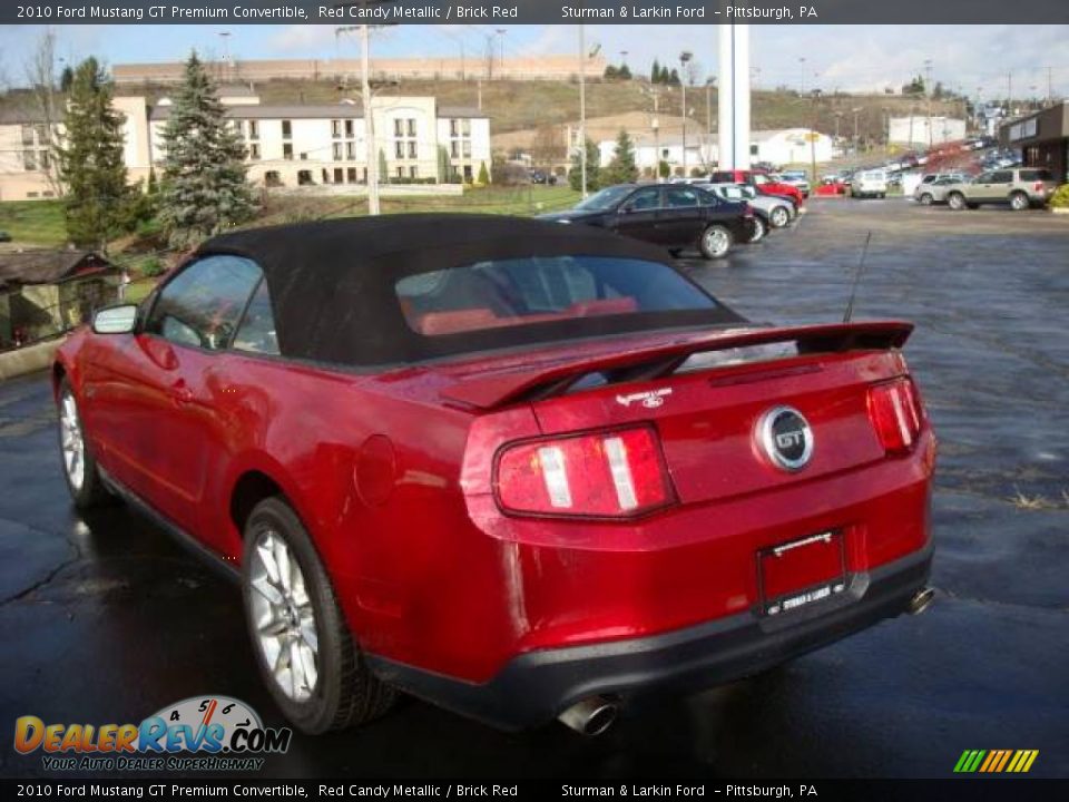 2010 Ford Mustang GT Premium Convertible Red Candy Metallic / Brick Red Photo #5