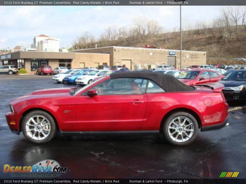 2010 Ford Mustang GT Premium Convertible Red Candy Metallic / Brick Red Photo #6