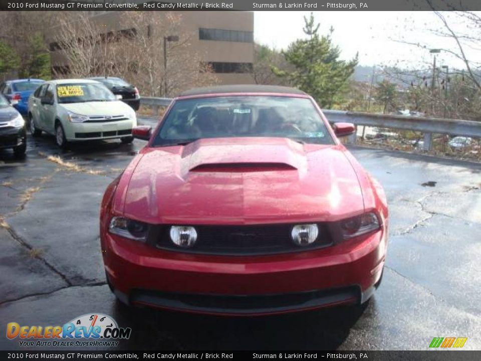 2010 Ford Mustang GT Premium Convertible Red Candy Metallic / Brick Red Photo #8