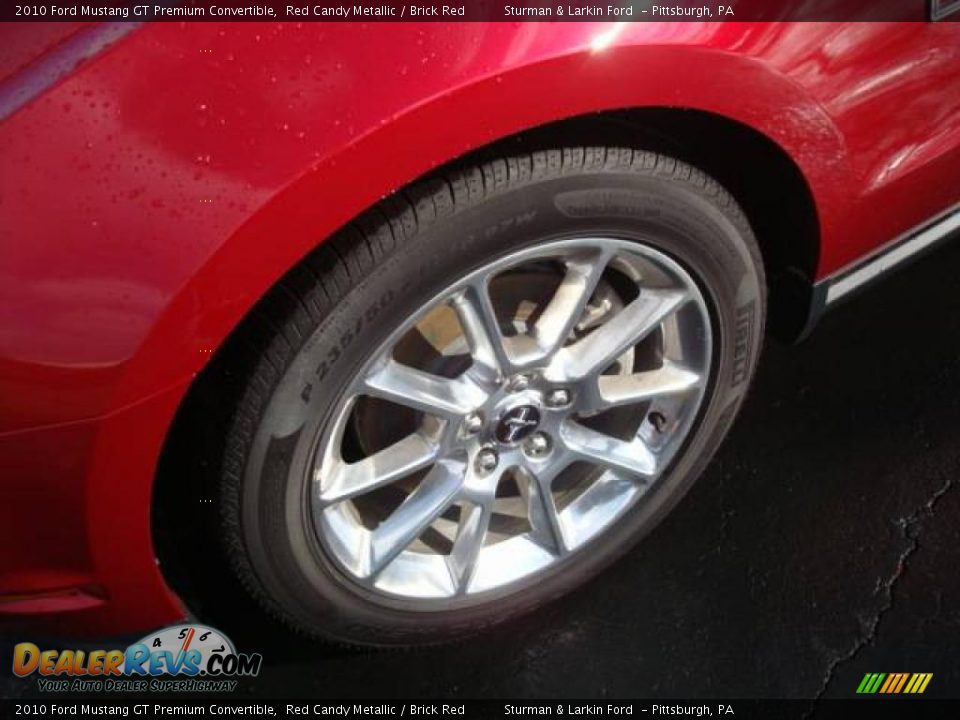 2010 Ford Mustang GT Premium Convertible Red Candy Metallic / Brick Red Photo #9