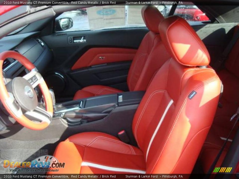 2010 Ford Mustang GT Premium Convertible Red Candy Metallic / Brick Red Photo #10