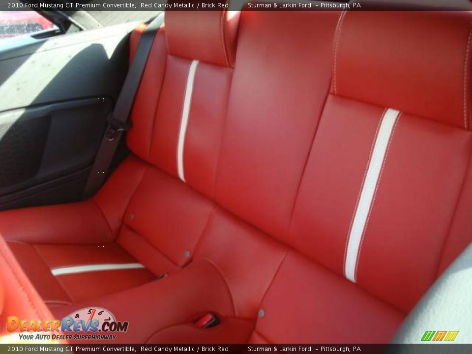 2010 Ford Mustang GT Premium Convertible Red Candy Metallic / Brick Red Photo #11