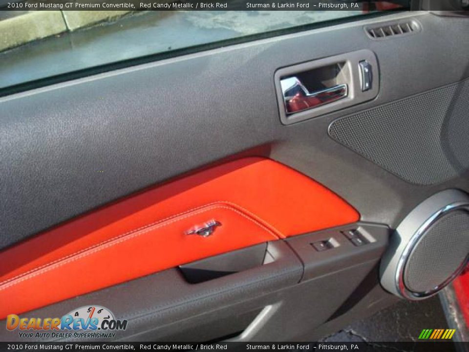 2010 Ford Mustang GT Premium Convertible Red Candy Metallic / Brick Red Photo #13