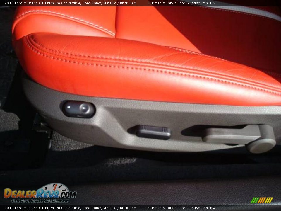 2010 Ford Mustang GT Premium Convertible Red Candy Metallic / Brick Red Photo #14