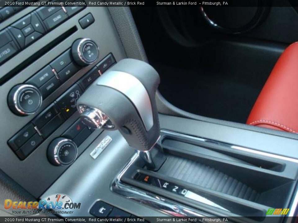 2010 Ford Mustang GT Premium Convertible Red Candy Metallic / Brick Red Photo #16