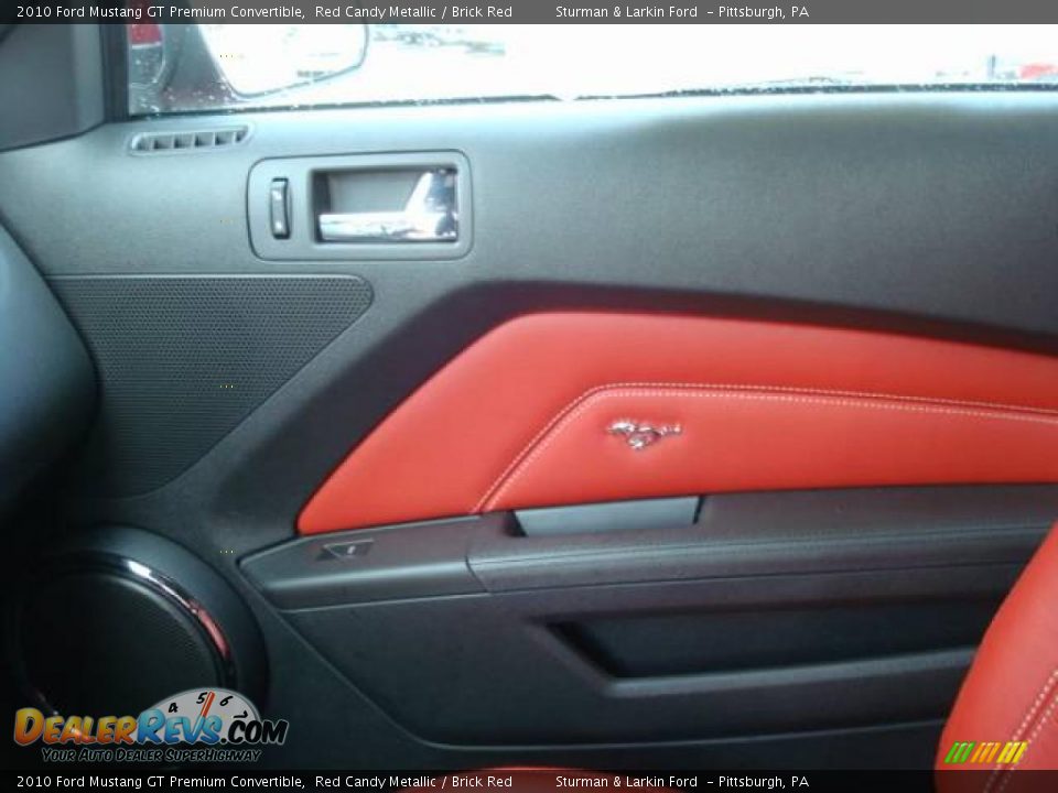 2010 Ford Mustang GT Premium Convertible Red Candy Metallic / Brick Red Photo #17