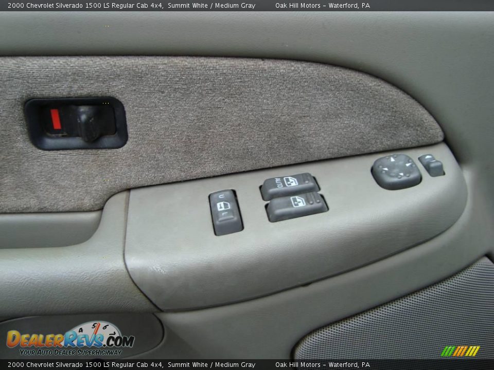 2000 Chevrolet Silverado 1500 LS Regular Cab 4x4 Summit White / Medium Gray Photo #10
