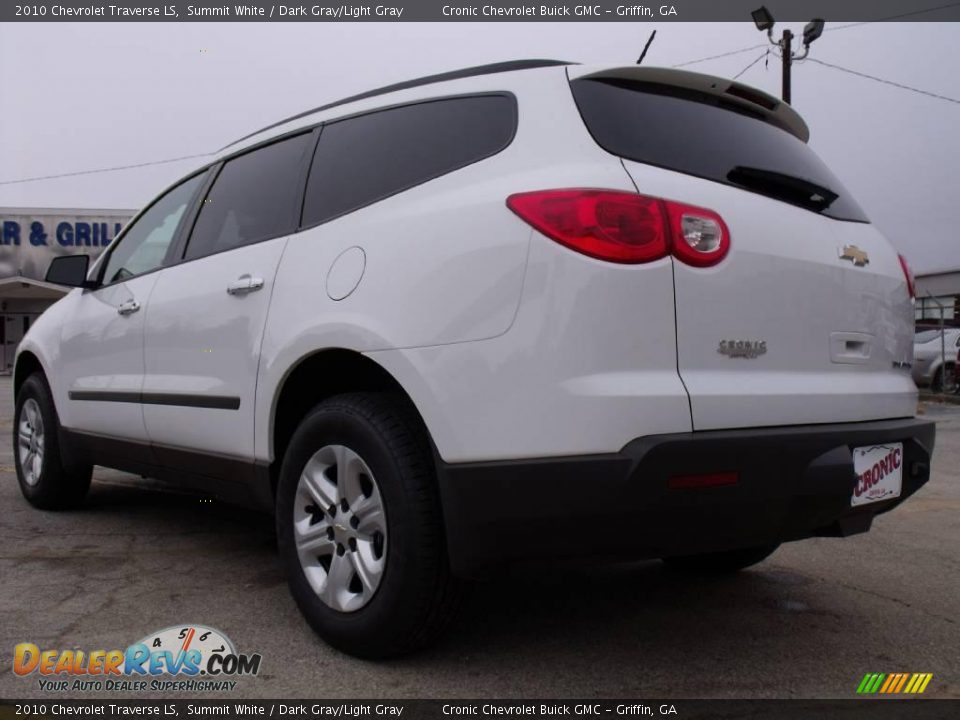 2010 Chevrolet Traverse LS Summit White / Dark Gray/Light Gray Photo #3