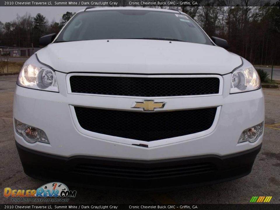 2010 Chevrolet Traverse LS Summit White / Dark Gray/Light Gray Photo #8