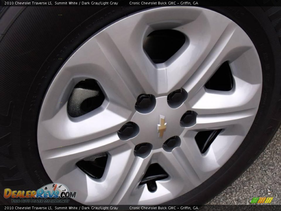 2010 Chevrolet Traverse LS Summit White / Dark Gray/Light Gray Photo #9