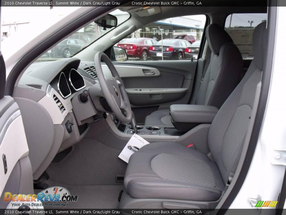 2010 Chevrolet Traverse LS Summit White / Dark Gray/Light Gray Photo #10