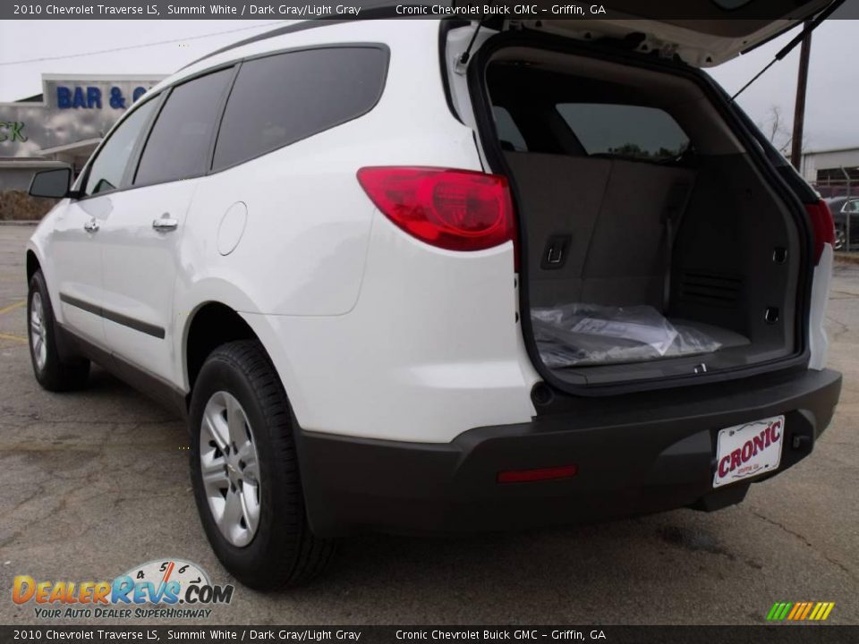 2010 Chevrolet Traverse LS Summit White / Dark Gray/Light Gray Photo #12