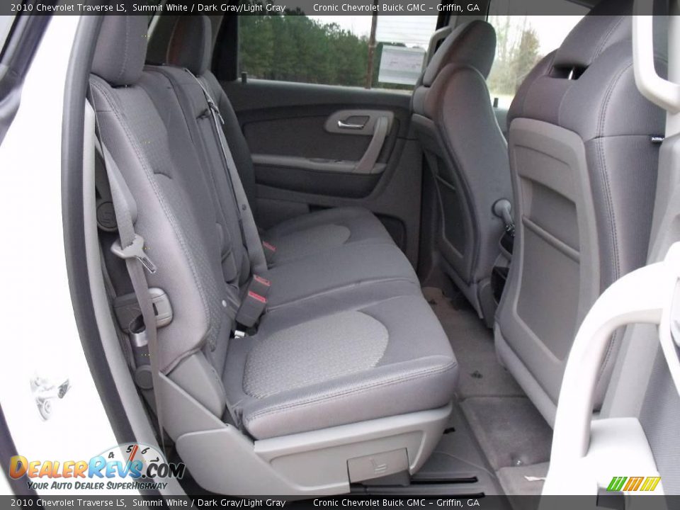 2010 Chevrolet Traverse LS Summit White / Dark Gray/Light Gray Photo #13