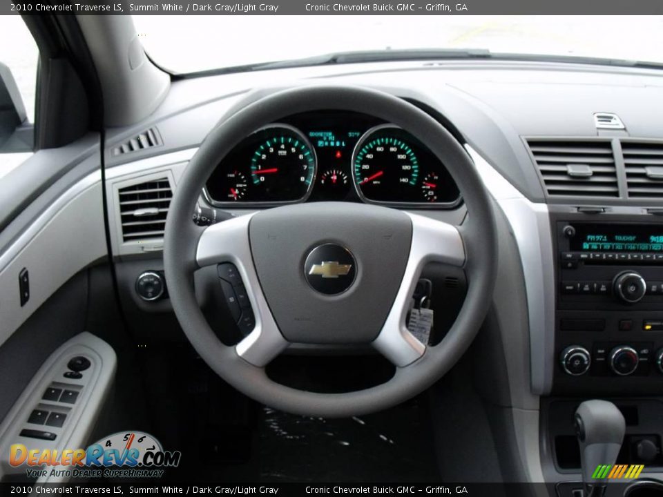 2010 Chevrolet Traverse LS Summit White / Dark Gray/Light Gray Photo #17
