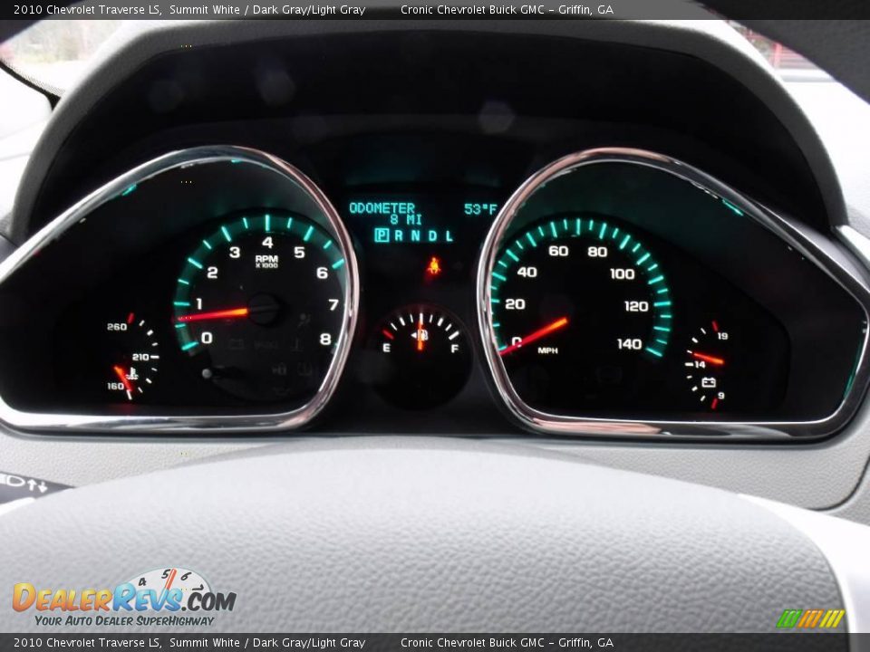 2010 Chevrolet Traverse LS Summit White / Dark Gray/Light Gray Photo #18