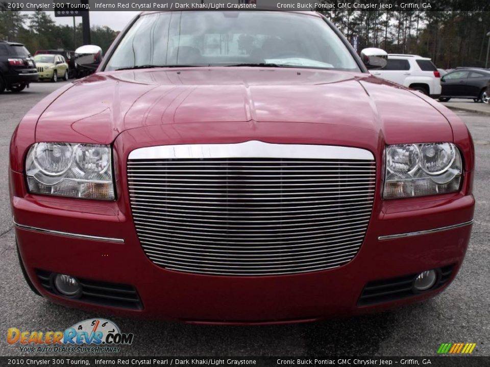 2010 Chrysler 300 Touring Inferno Red Crystal Pearl / Dark Khaki/Light Graystone Photo #3