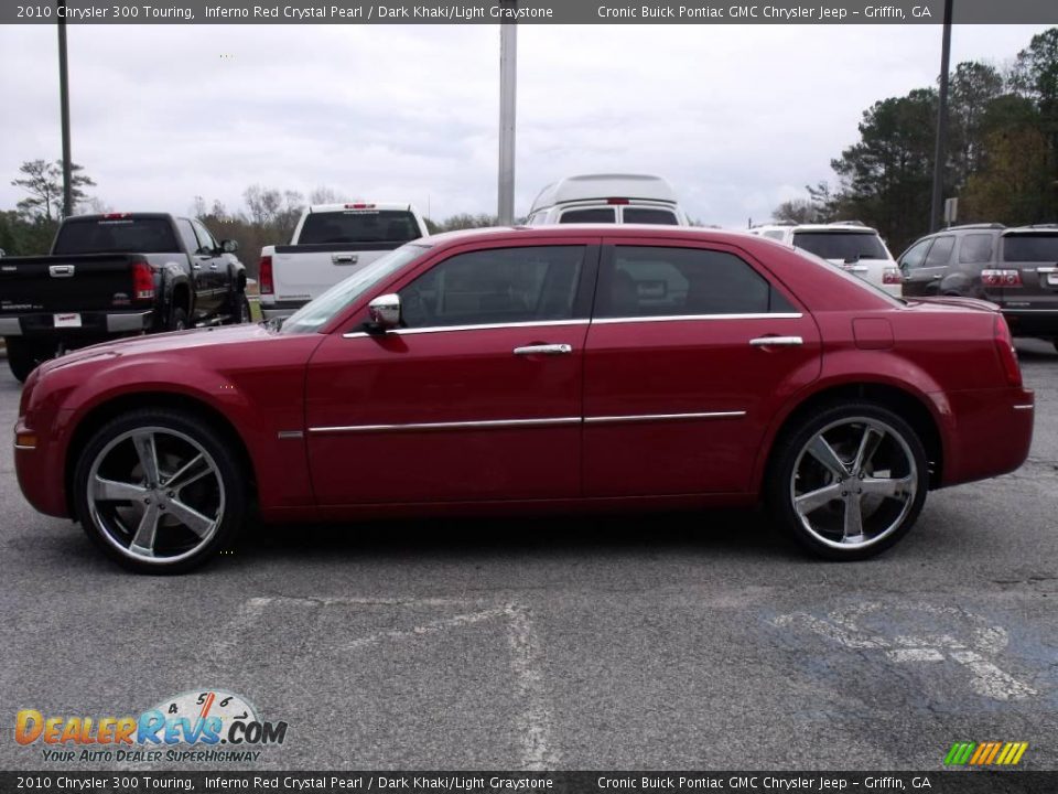 2010 Chrysler 300 Touring Inferno Red Crystal Pearl / Dark Khaki/Light Graystone Photo #5