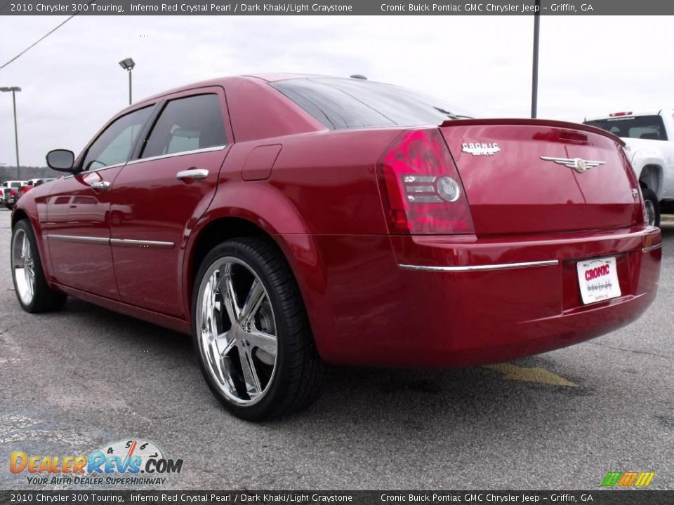 2010 Chrysler 300 Touring Inferno Red Crystal Pearl / Dark Khaki/Light Graystone Photo #6