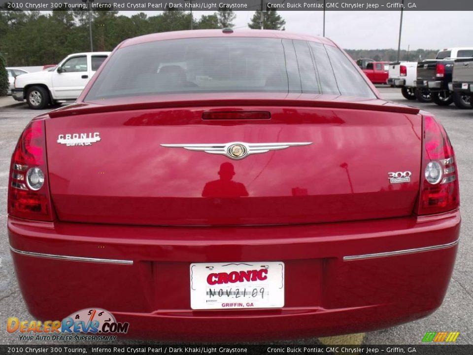 2010 Chrysler 300 Touring Inferno Red Crystal Pearl / Dark Khaki/Light Graystone Photo #7