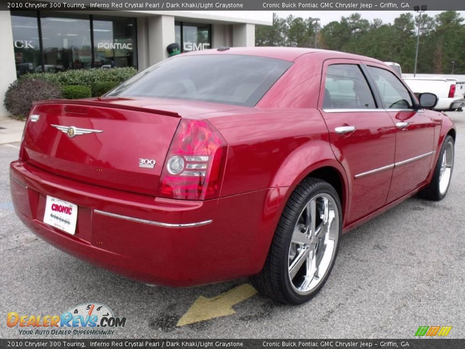 2010 Chrysler 300 Touring Inferno Red Crystal Pearl / Dark Khaki/Light Graystone Photo #8