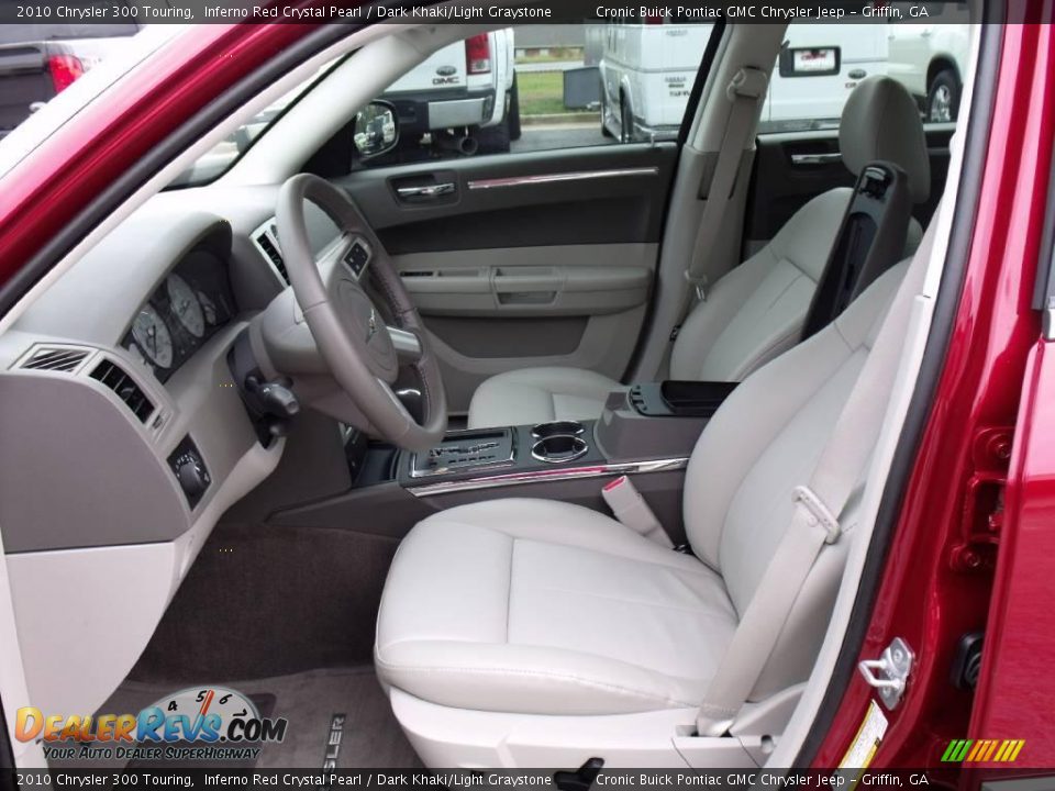 2010 Chrysler 300 Touring Inferno Red Crystal Pearl / Dark Khaki/Light Graystone Photo #12