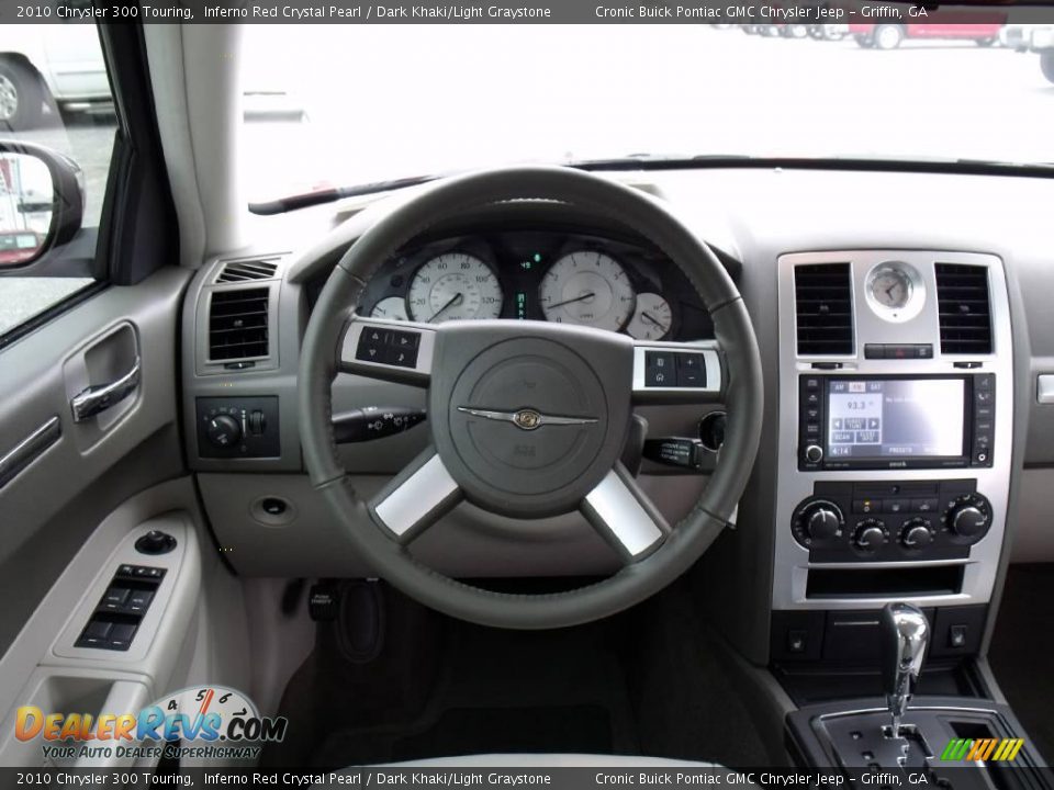 2010 Chrysler 300 Touring Inferno Red Crystal Pearl / Dark Khaki/Light Graystone Photo #17