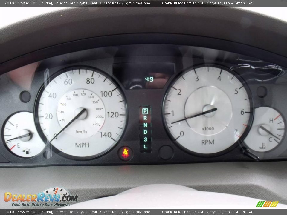 2010 Chrysler 300 Touring Inferno Red Crystal Pearl / Dark Khaki/Light Graystone Photo #18