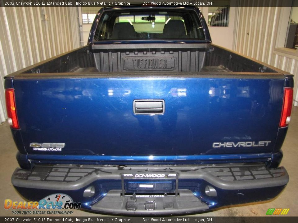 2003 Chevrolet S10 LS Extended Cab Indigo Blue Metallic / Graphite Photo #5