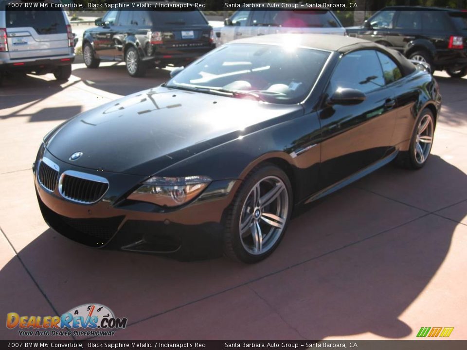 2007 BMW M6 Convertible Black Sapphire Metallic / Indianapolis Red Photo #1