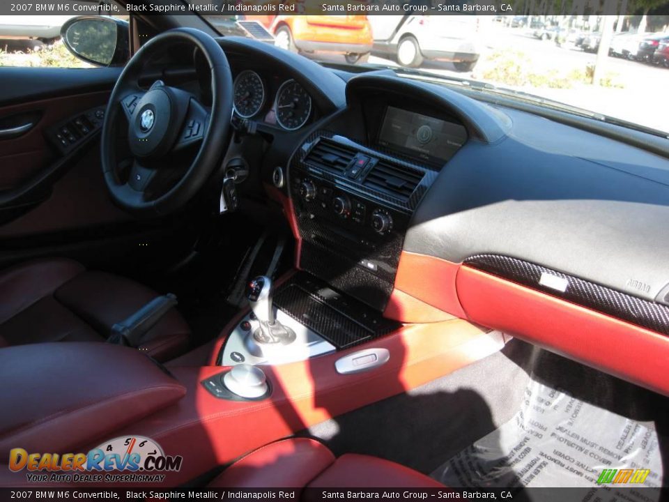 2007 BMW M6 Convertible Black Sapphire Metallic / Indianapolis Red Photo #15