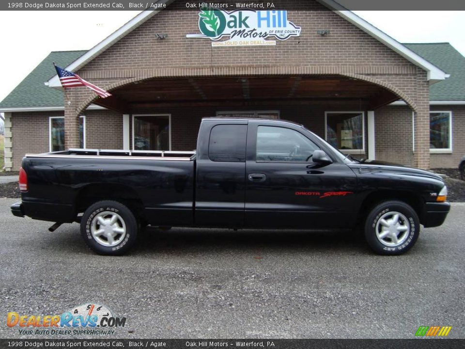 1998 Dodge Dakota Sport Extended Cab Black / Agate Photo #1