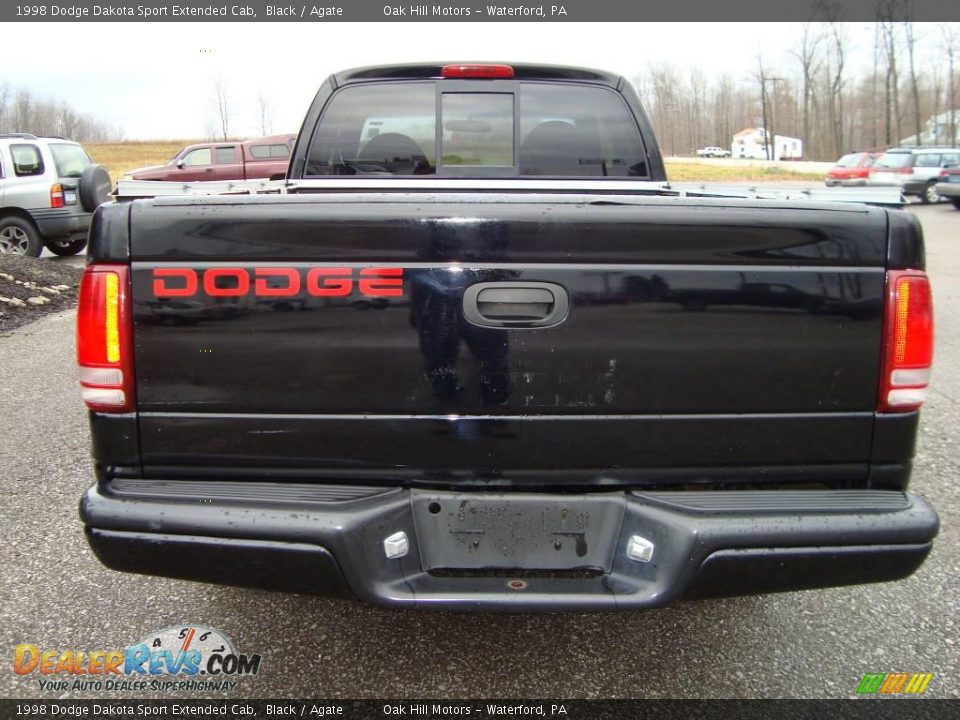 1998 Dodge Dakota Sport Extended Cab Black / Agate Photo #5