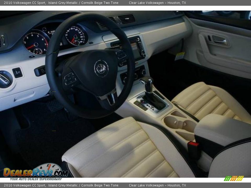 2010 Volkswagen CC Sport Island Grey Metallic / Cornsilk Beige Two Tone Photo #10