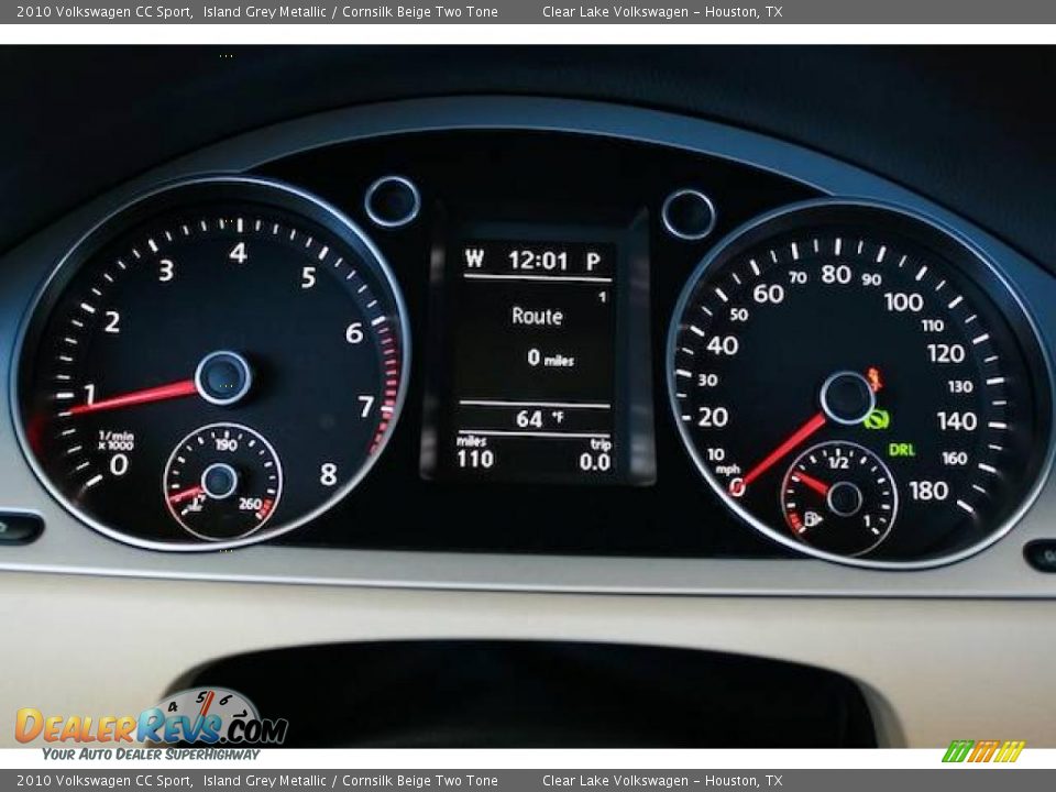 2010 Volkswagen CC Sport Island Grey Metallic / Cornsilk Beige Two Tone Photo #19