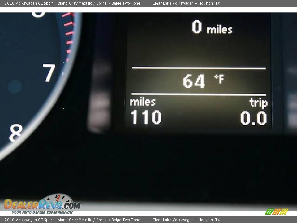 2010 Volkswagen CC Sport Island Grey Metallic / Cornsilk Beige Two Tone Photo #20