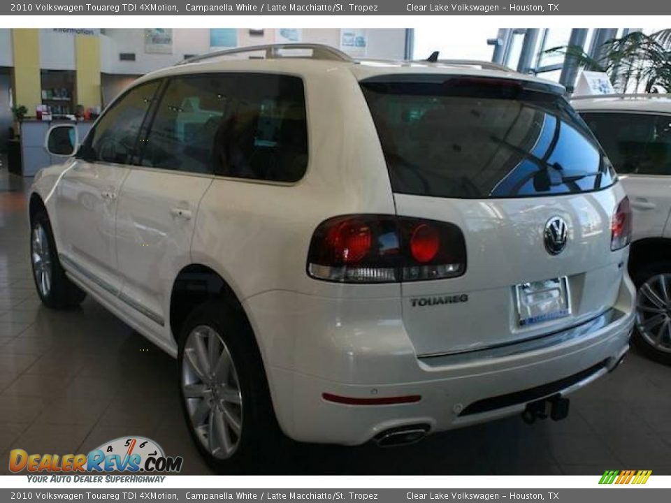 2010 Volkswagen Touareg TDI 4XMotion Campanella White / Latte Macchiatto/St. Tropez Photo #3