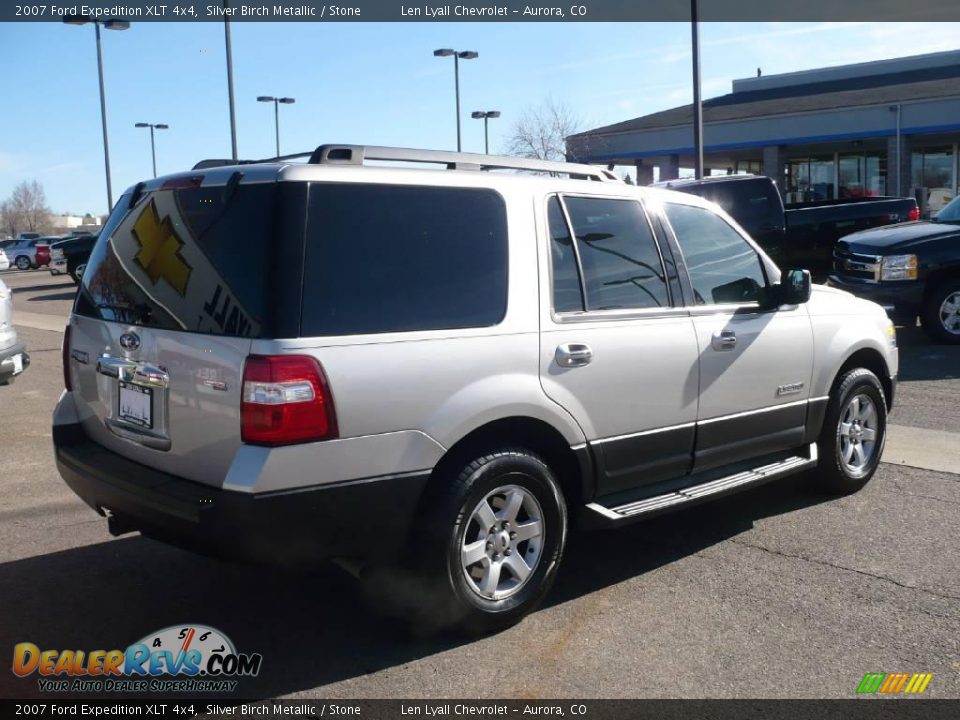 2007 Ford Expedition XLT 4x4 Silver Birch Metallic / Stone Photo #6