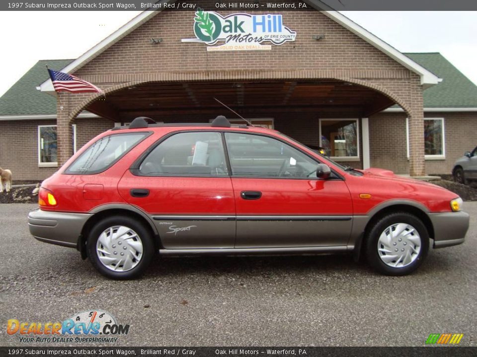 1997 Subaru Impreza Outback Sport Wagon Brilliant Red / Gray Photo #1