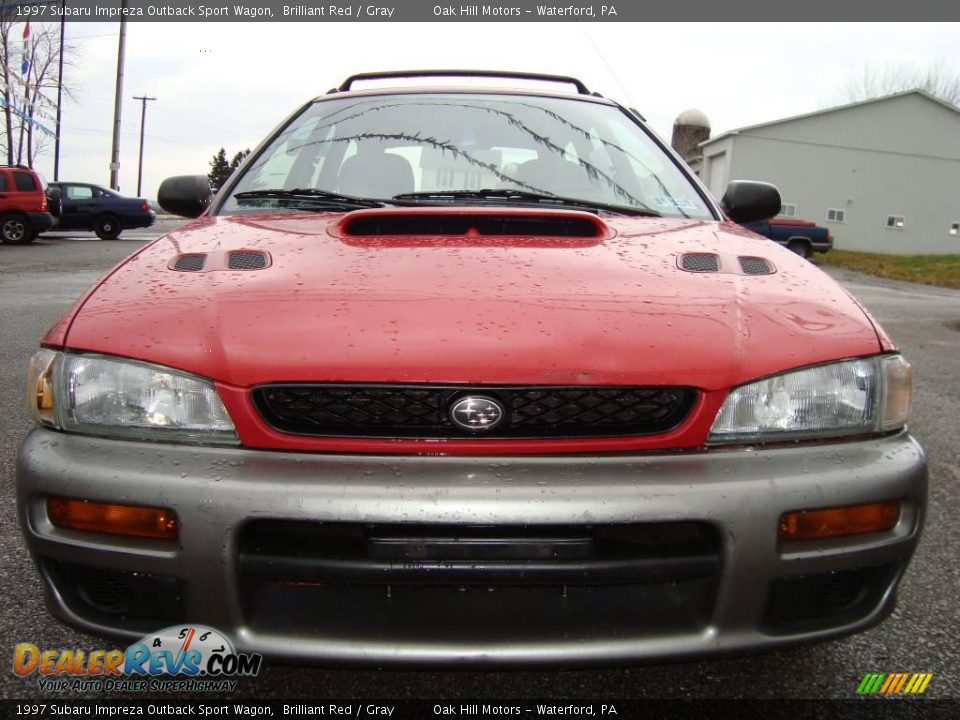1997 Subaru Impreza Outback Sport Wagon Brilliant Red / Gray Photo #4