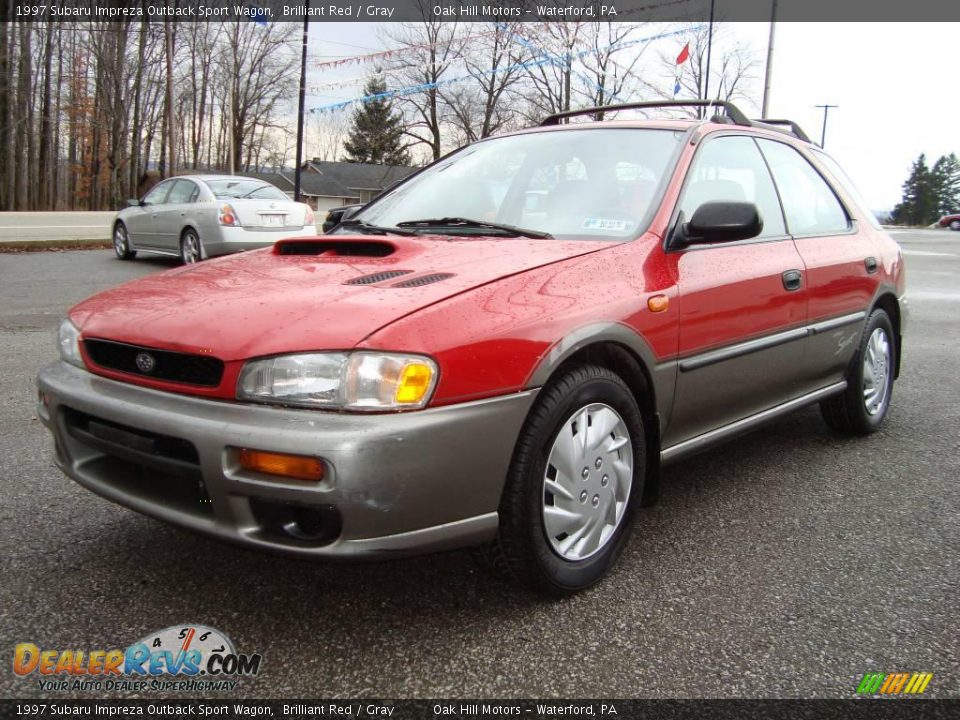 1997 Subaru Impreza Outback Sport Wagon Brilliant Red / Gray Photo #7