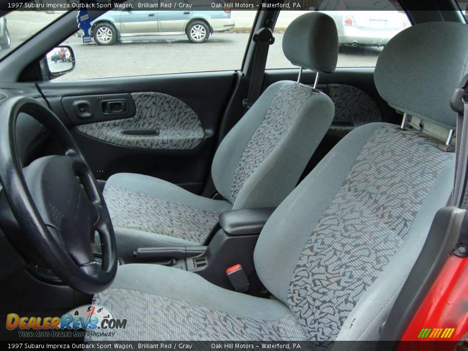 1997 Subaru Impreza Outback Sport Wagon Brilliant Red / Gray Photo #11