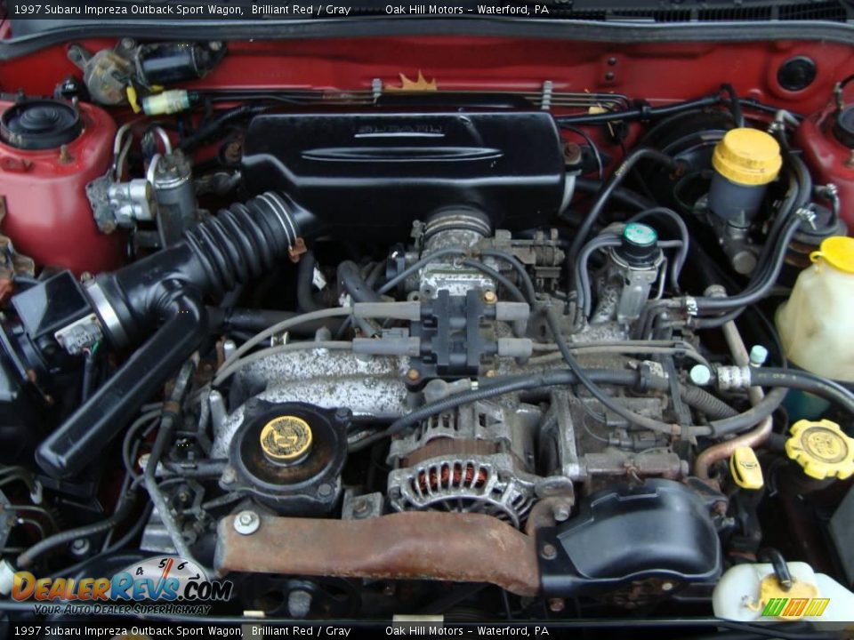 1997 Subaru Impreza Outback Sport Wagon Brilliant Red / Gray Photo #20