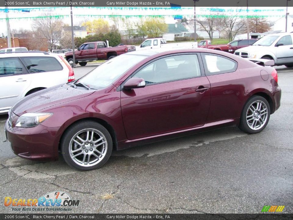 2006 Scion tC Black Cherry Pearl / Dark Charcoal Photo #2