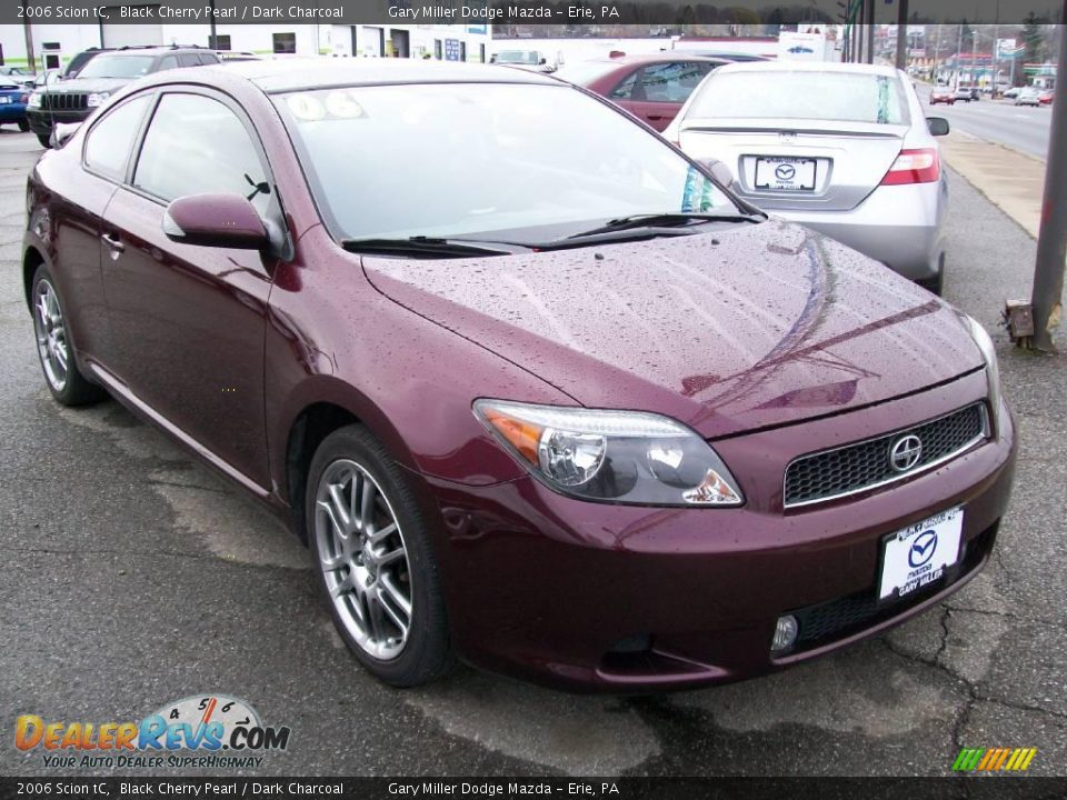 2006 Scion tC Black Cherry Pearl / Dark Charcoal Photo #6
