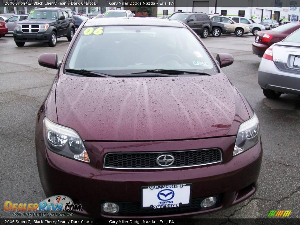 2006 Scion tC Black Cherry Pearl / Dark Charcoal Photo #7